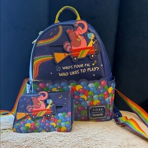 Loungefly Disney Pixar Inside Out Bing Bong and Joy Rocket Set.